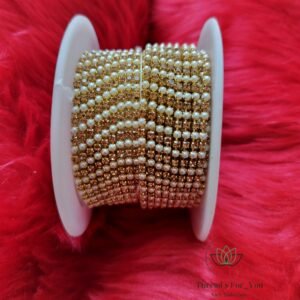 Pearl With Gold Stone