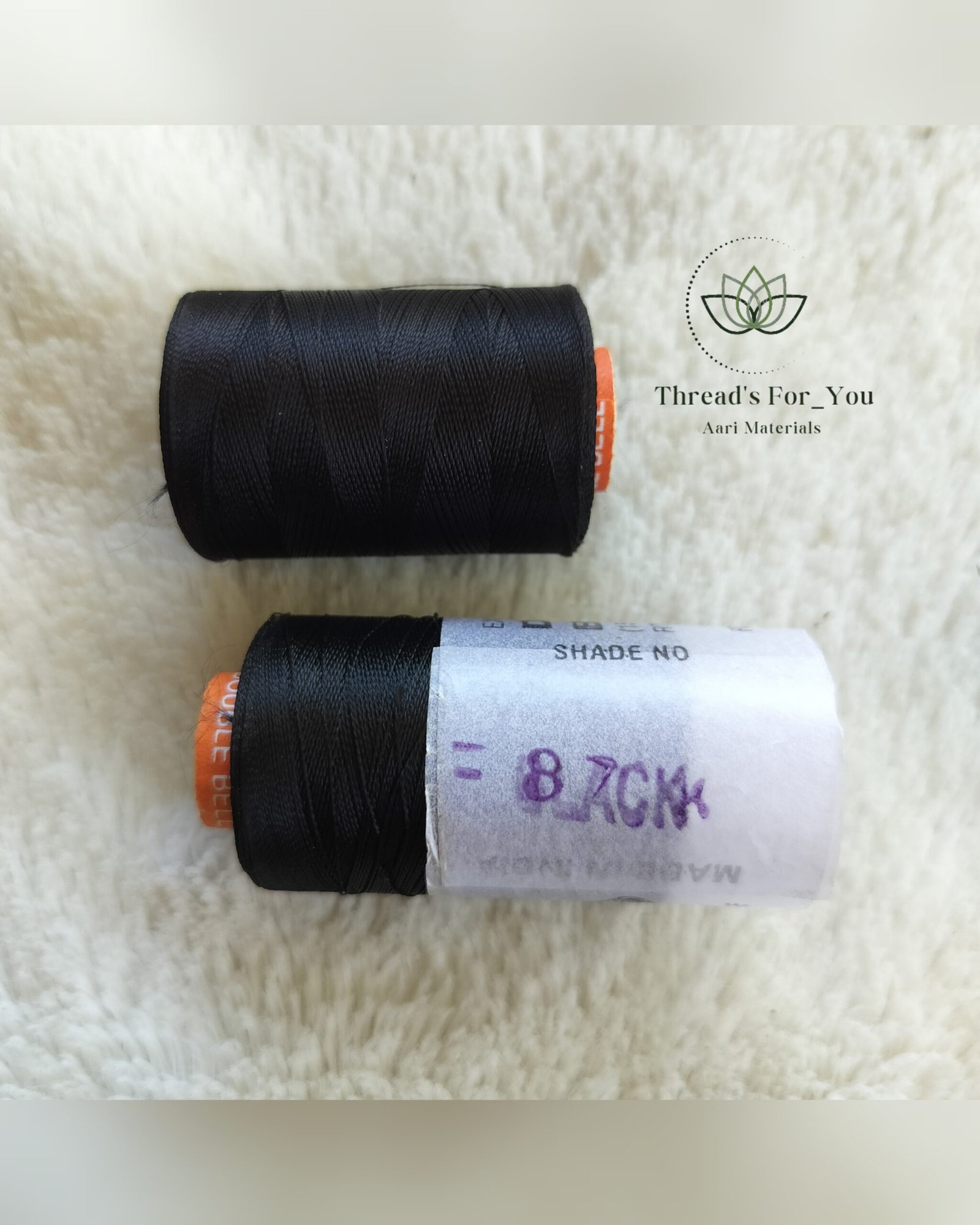 Double Bell Silk Thread - Black
