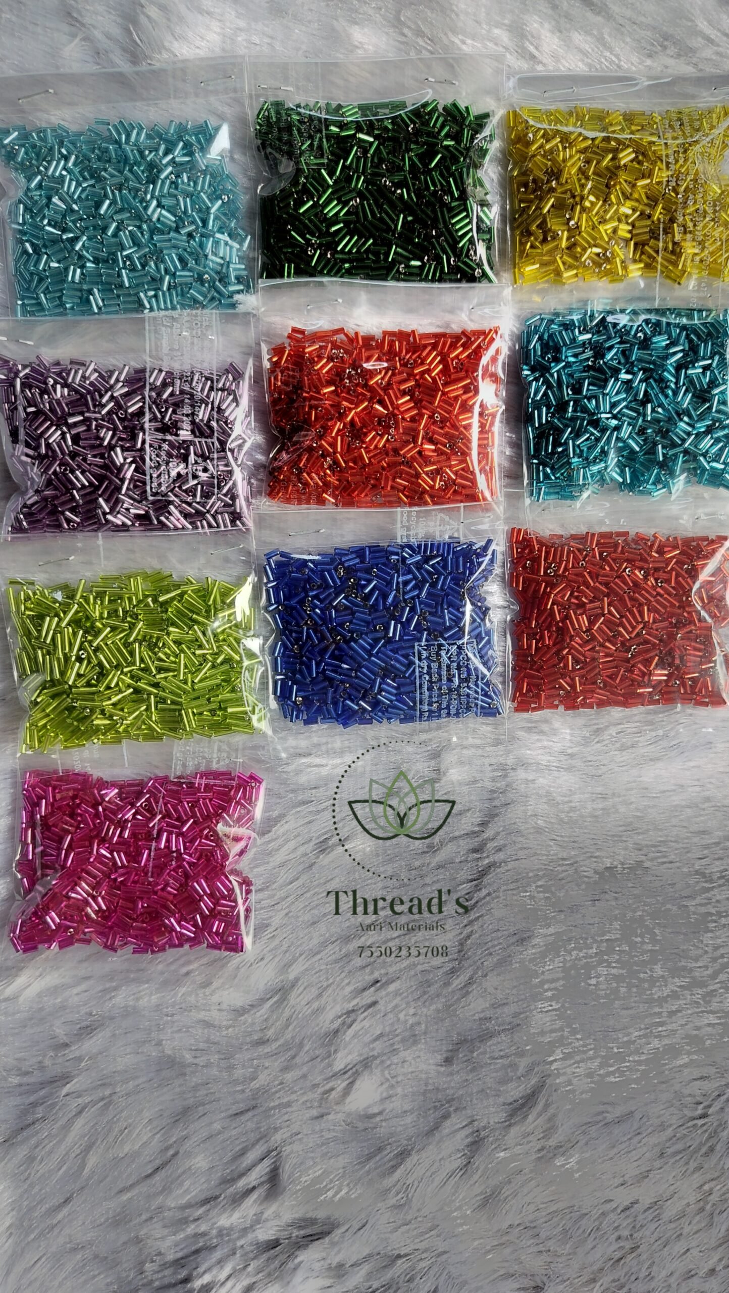 Colour Tube Beads
