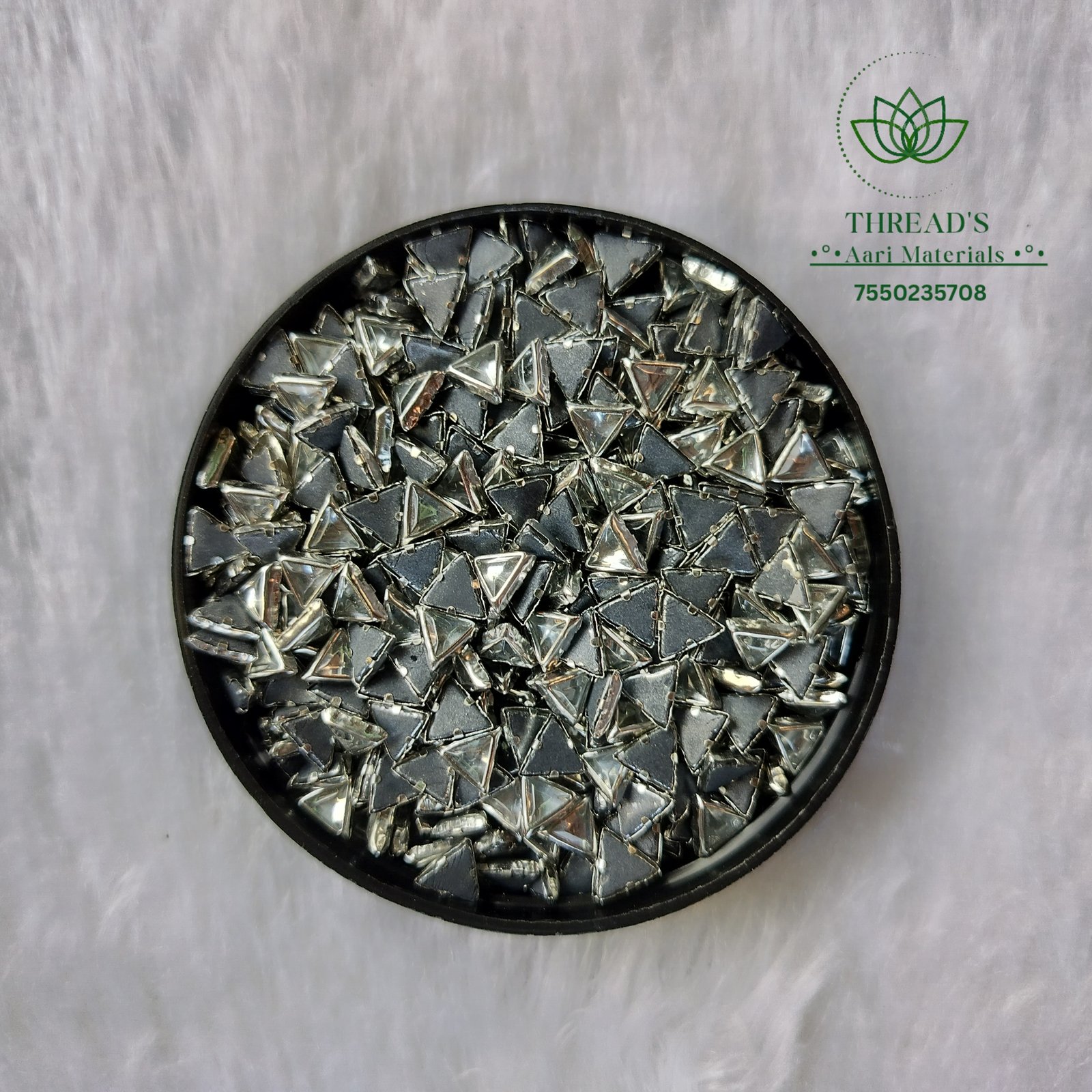 Triangle - Silver Stone