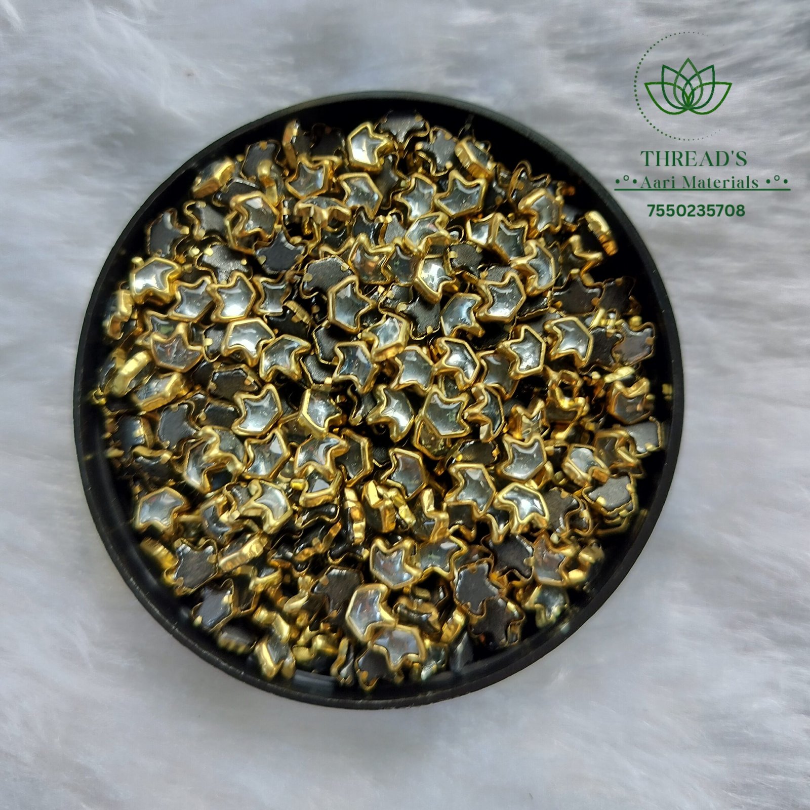 Crown Shape - White Stone