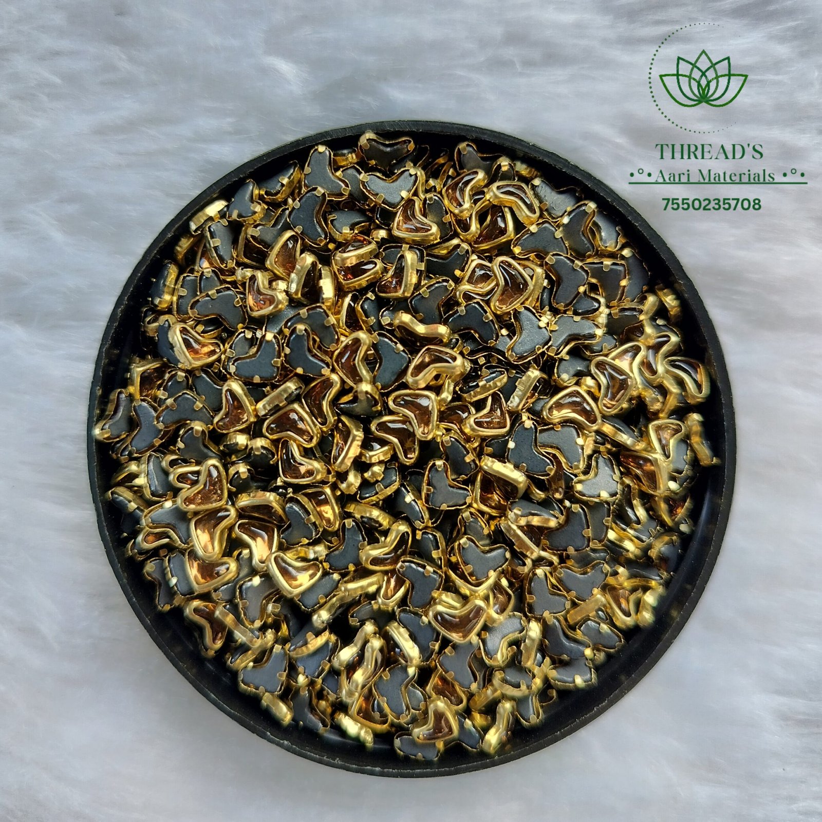 Heart Shape - Gold Stone