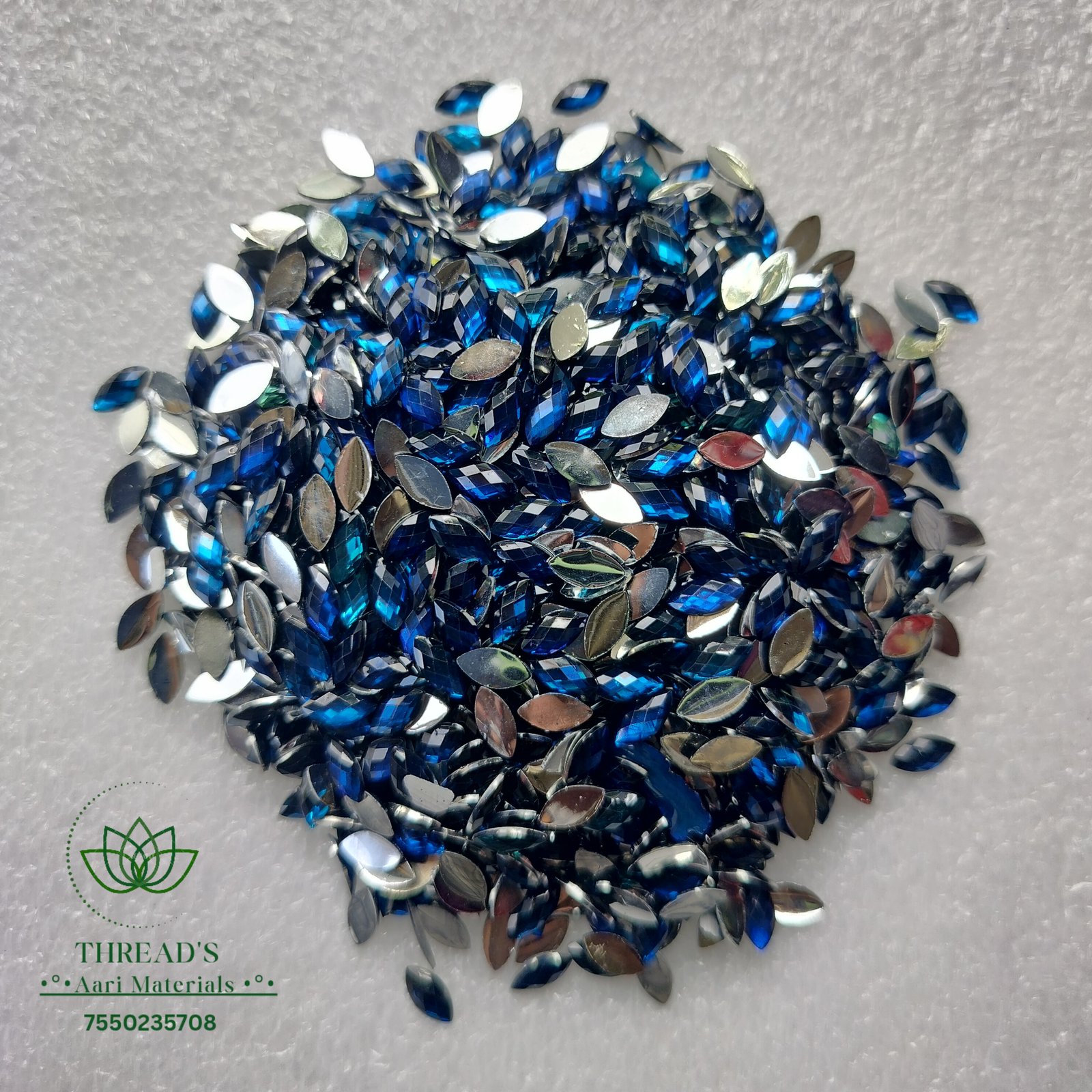 Blue - Eye Shape Stone