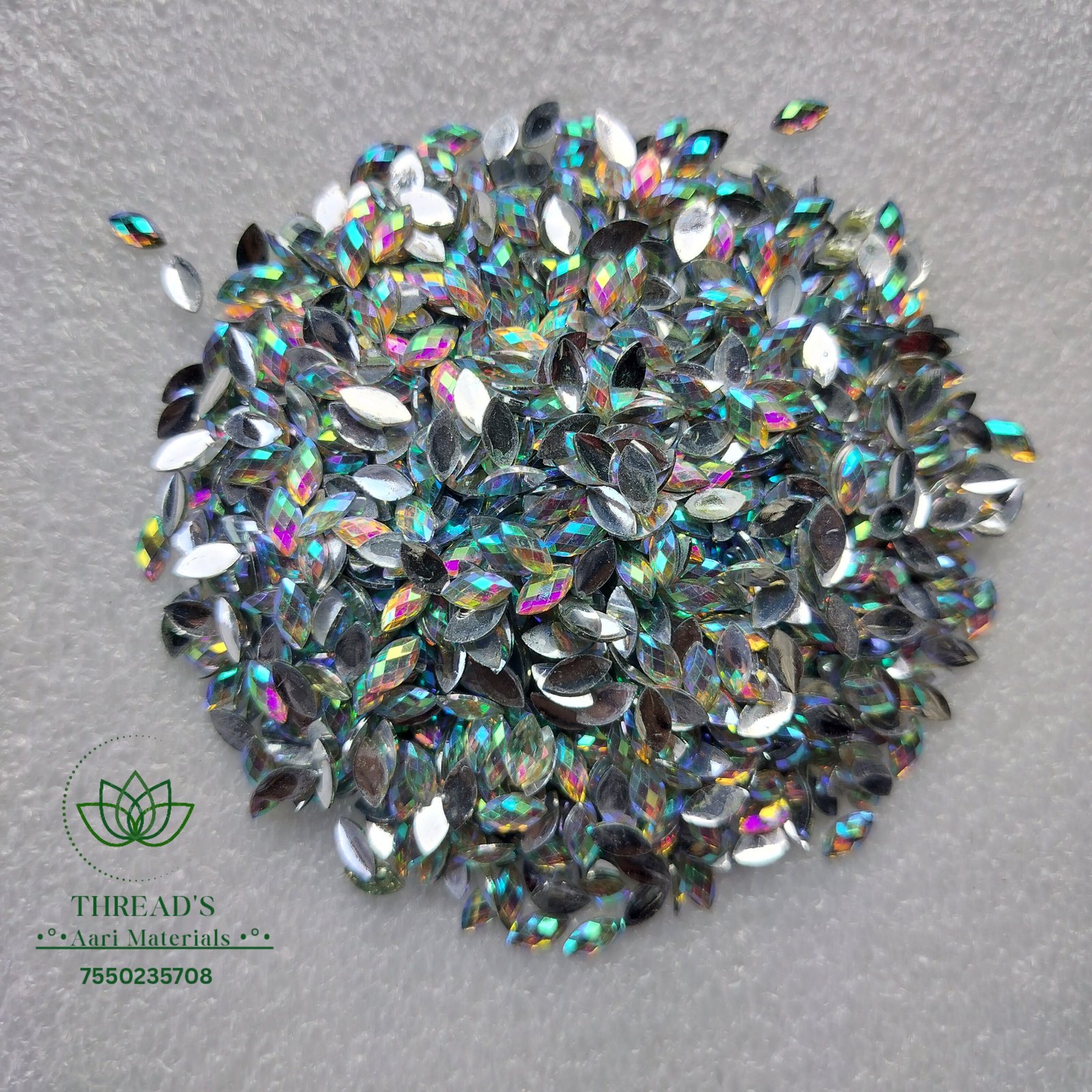 Multi Colour - Eye Shape Stone