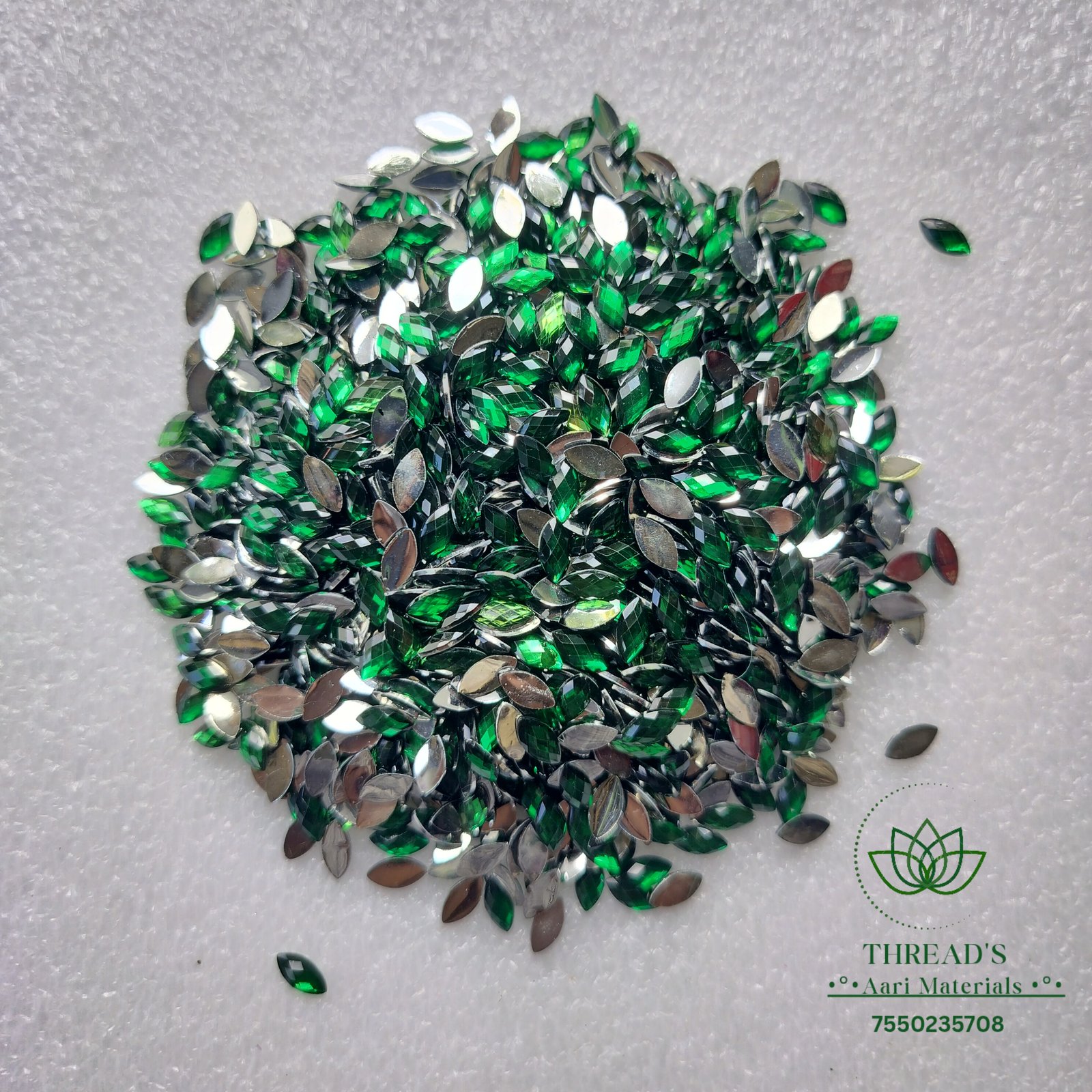 Green - Eye Shape Stone