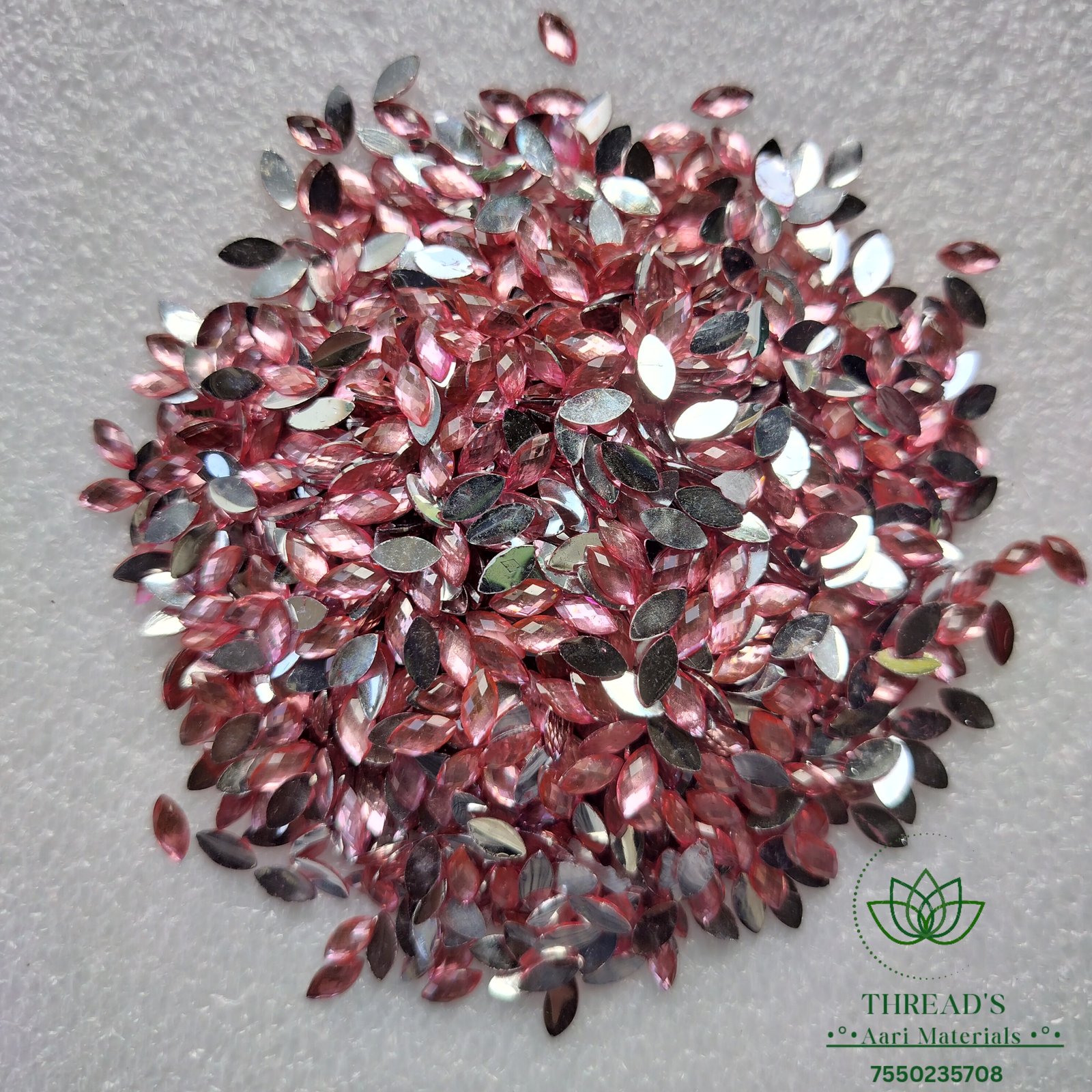 Baby Pink - Eye Shape Stone