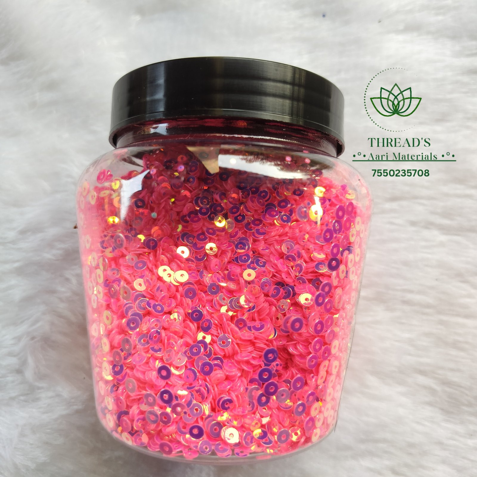 Baby pink- 4mm Sequence