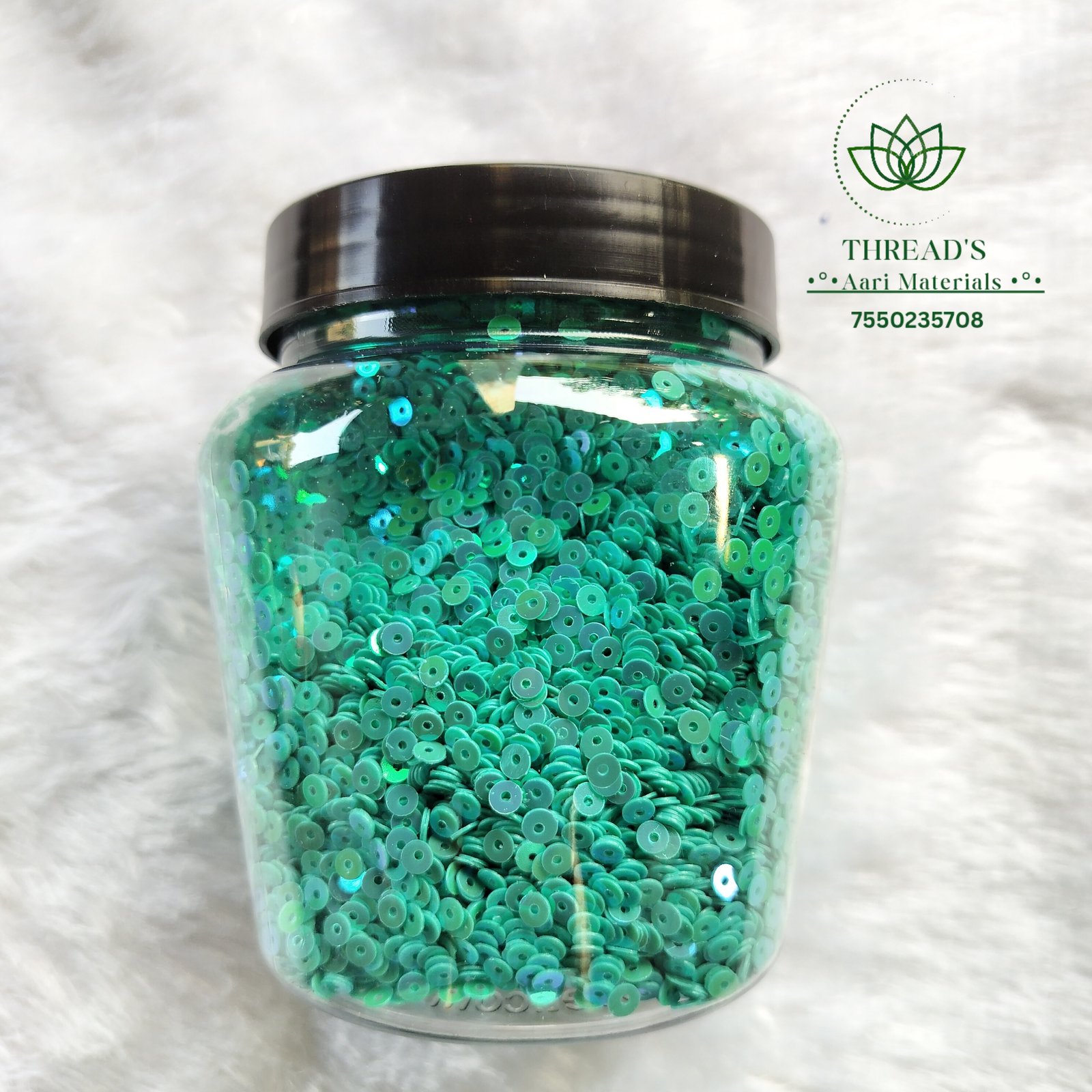 Turquoise Green- 4mm Sequence