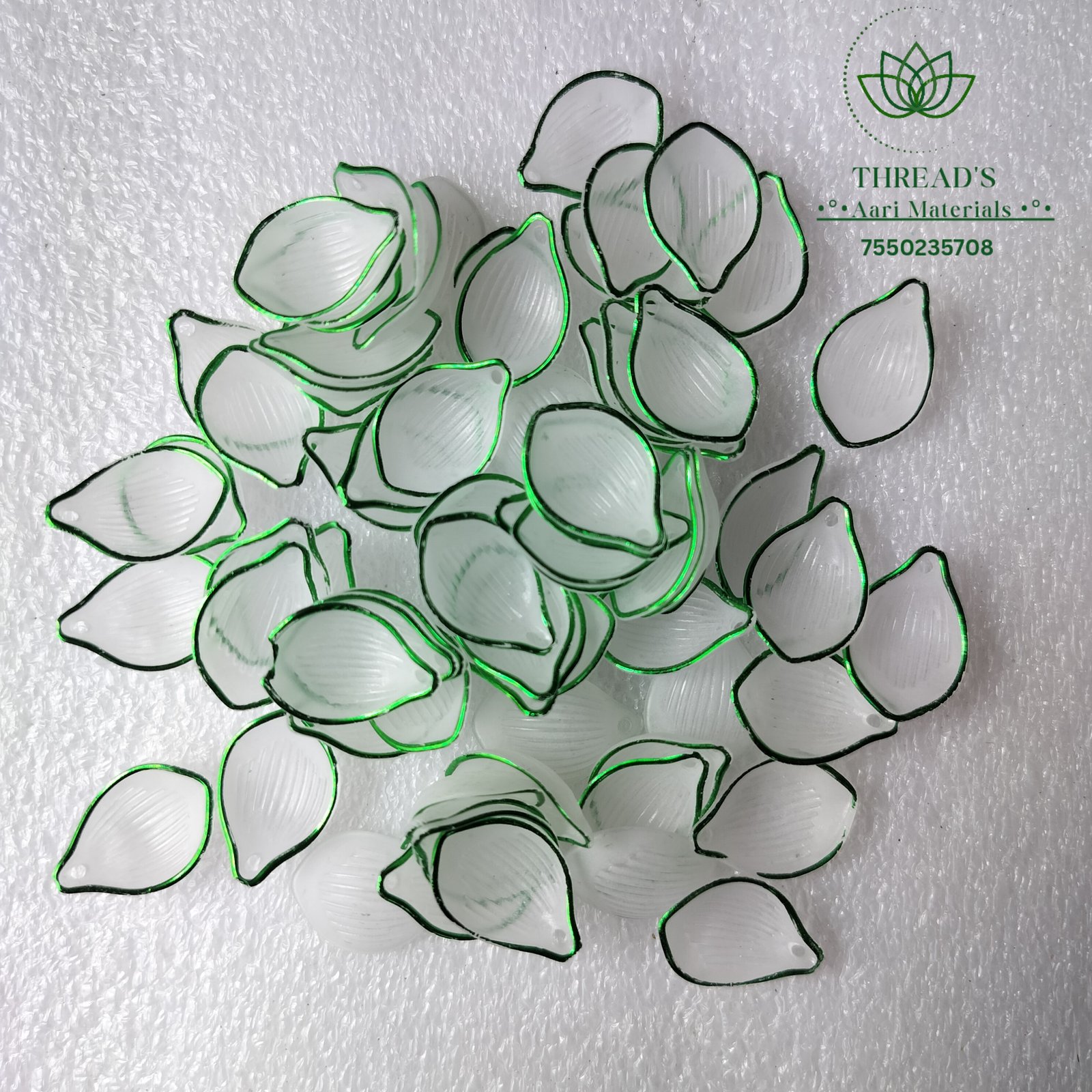 Green Outline Petals