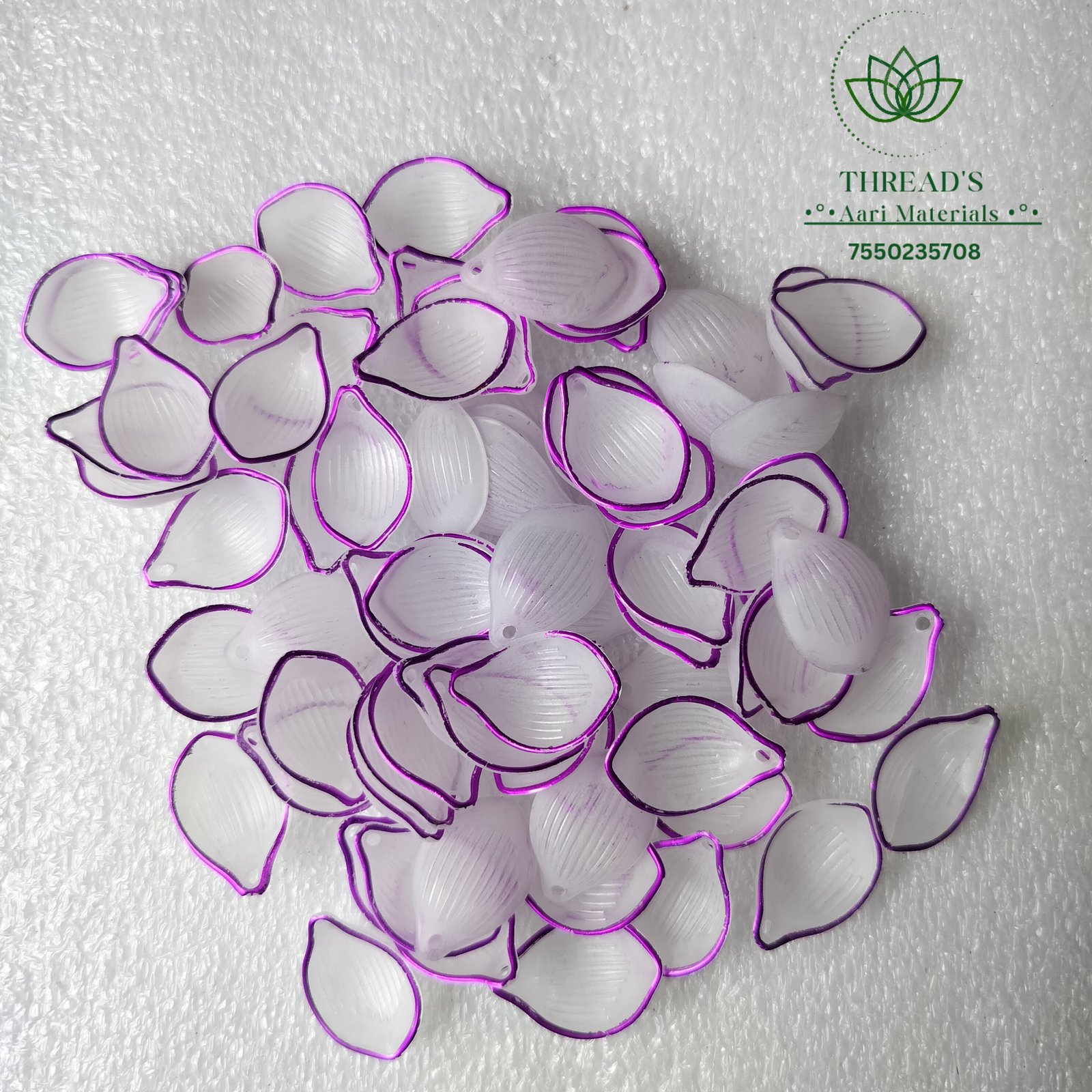 Violet Outline Petals
