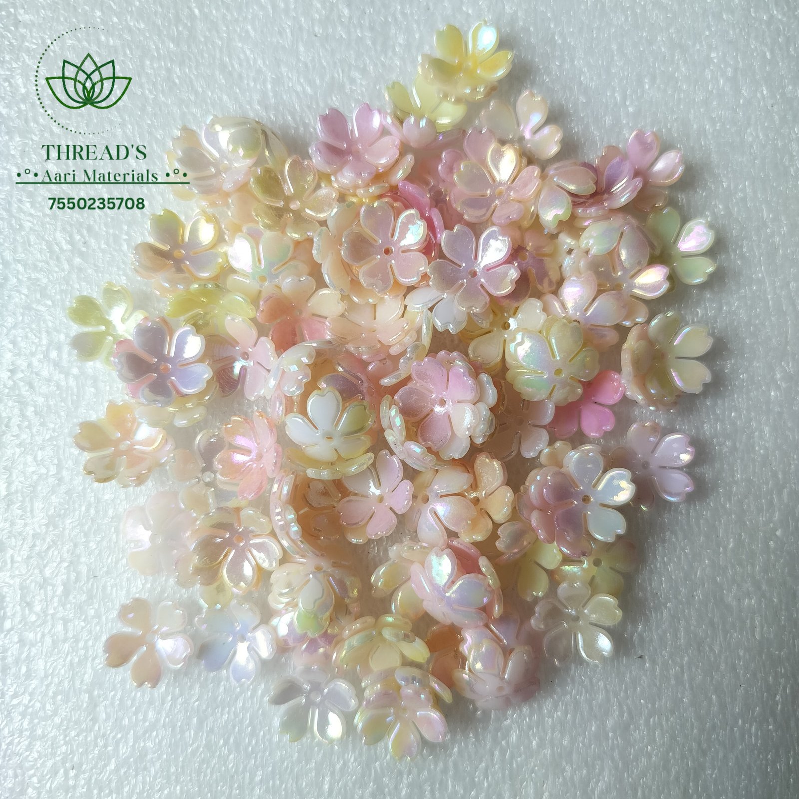 Yellow With Pink Flower