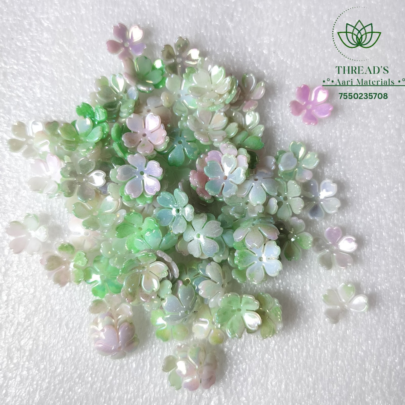 Light Green With Pink