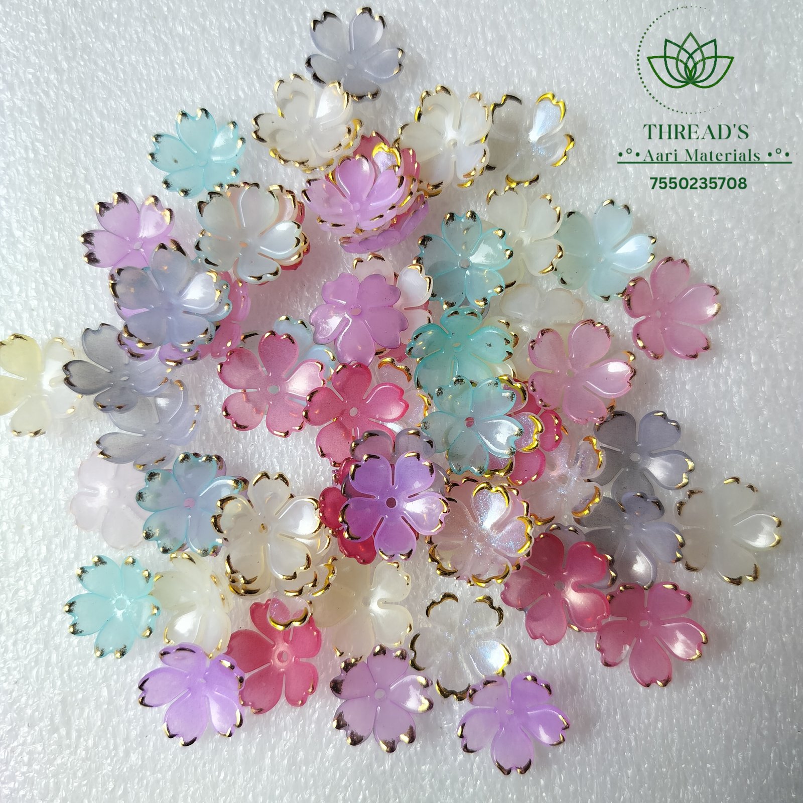 Multi Colour Outline Flower