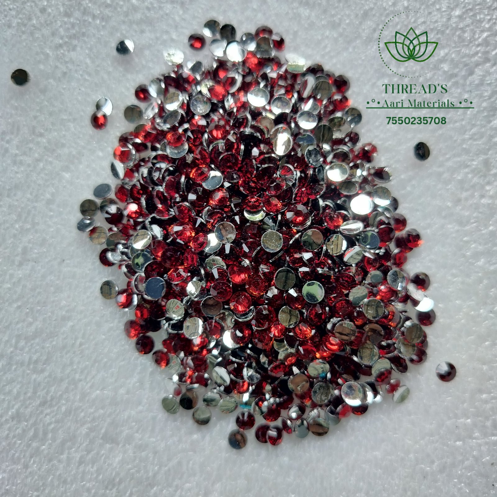 Red - Round Shape Stone