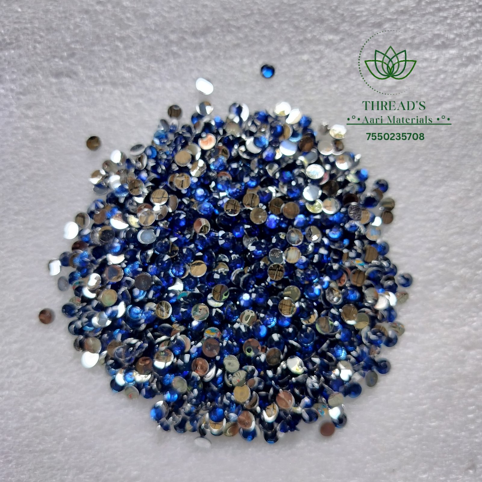 Blue - Round Shape Stone