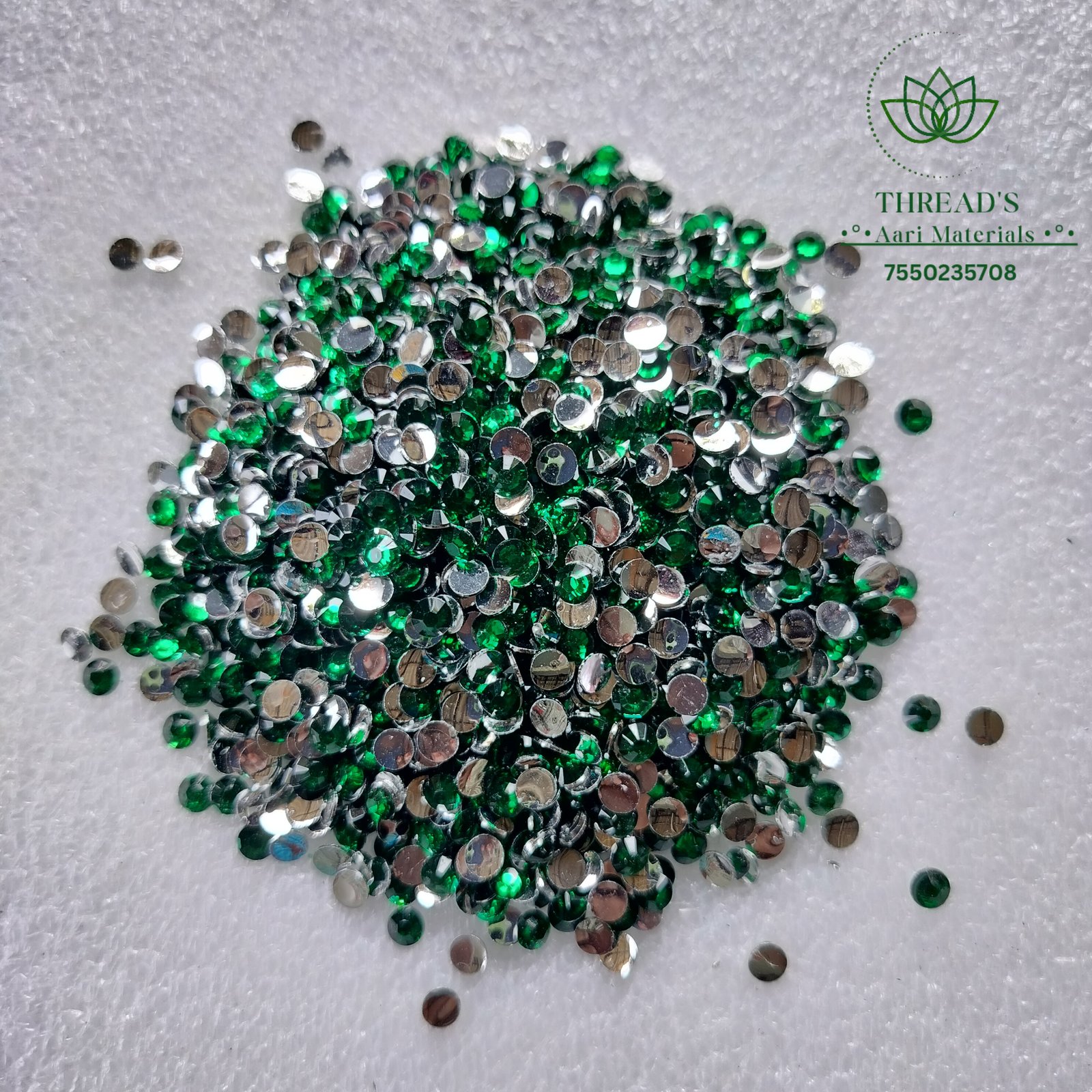 Dark Green - Round Shape Stone